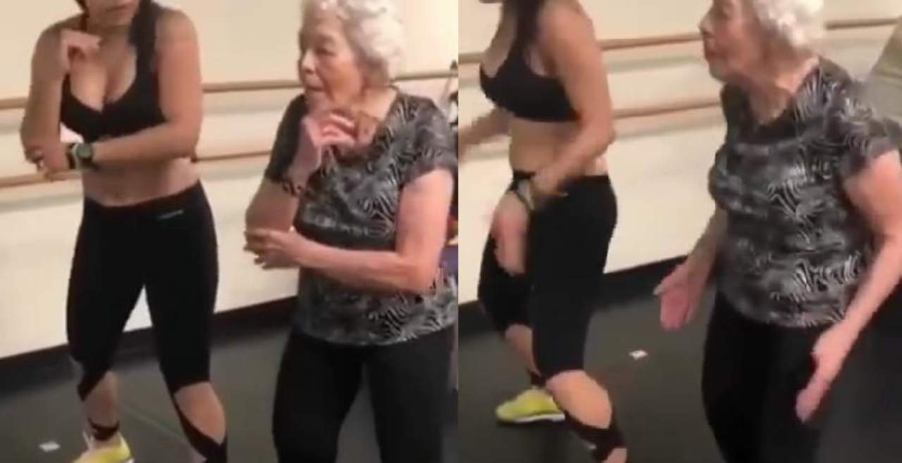 Abuela baila la coreografía de 'Dura' de Daddy Yankee