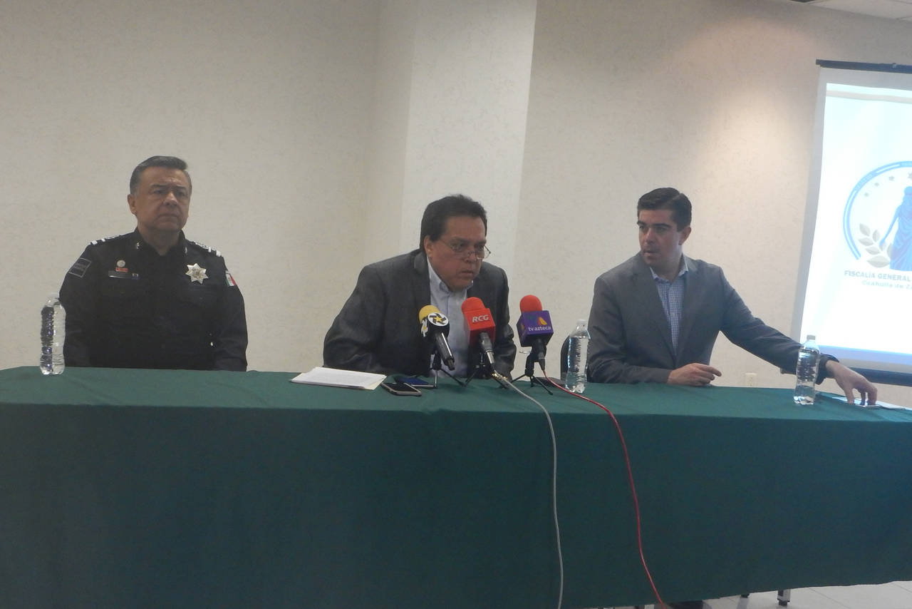 Autoridad. La información fue dada a conocer por el fiscal general del estado de Coahuila, Gerardo Márquez.