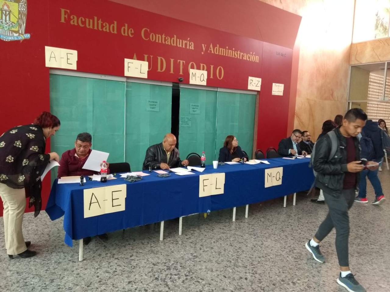 Hasta el momento, la única que ha finalizado el proceso electoral es la Facultad de Administración del municipio de San Pedro. (ANGÉLICA SANDOVAL)