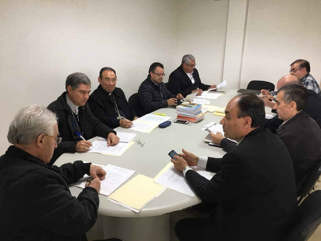 En la reunión participaron los obispos de la Diócesis de Torreón, Durango, Gómez Palacio, El Salto y Mazatlán, los cuales conforman la Provincia de Durango, de las 18 existentes en toda la República. (ESPECIAL) 
