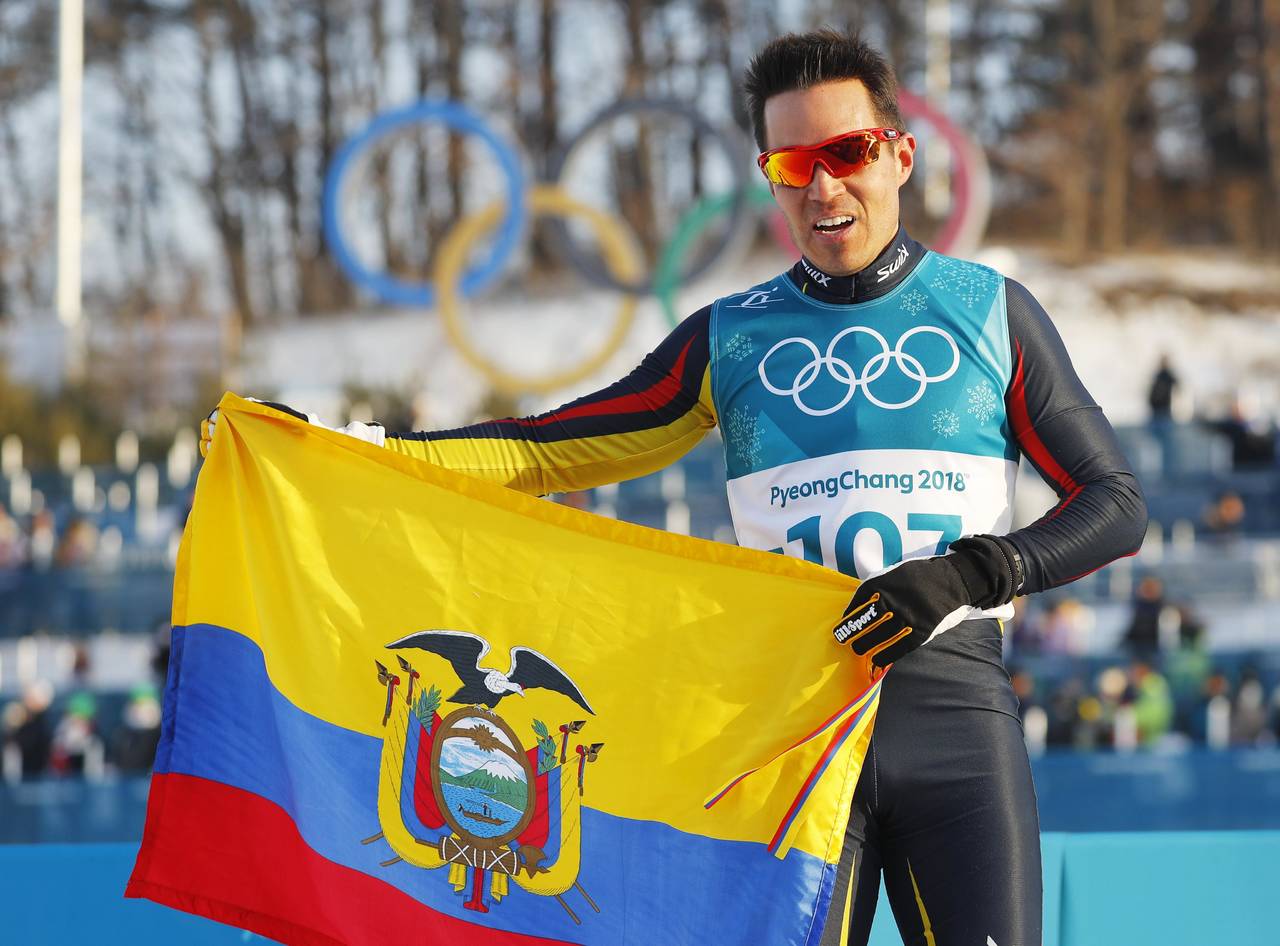Ecuador vivió su bautizo olímpico en unos Juegos de Invierno con la participación del fondista Klaus Jungbluth en la prueba de 15 kilómetros. Jungbluth pone a Ecuador en la nieve