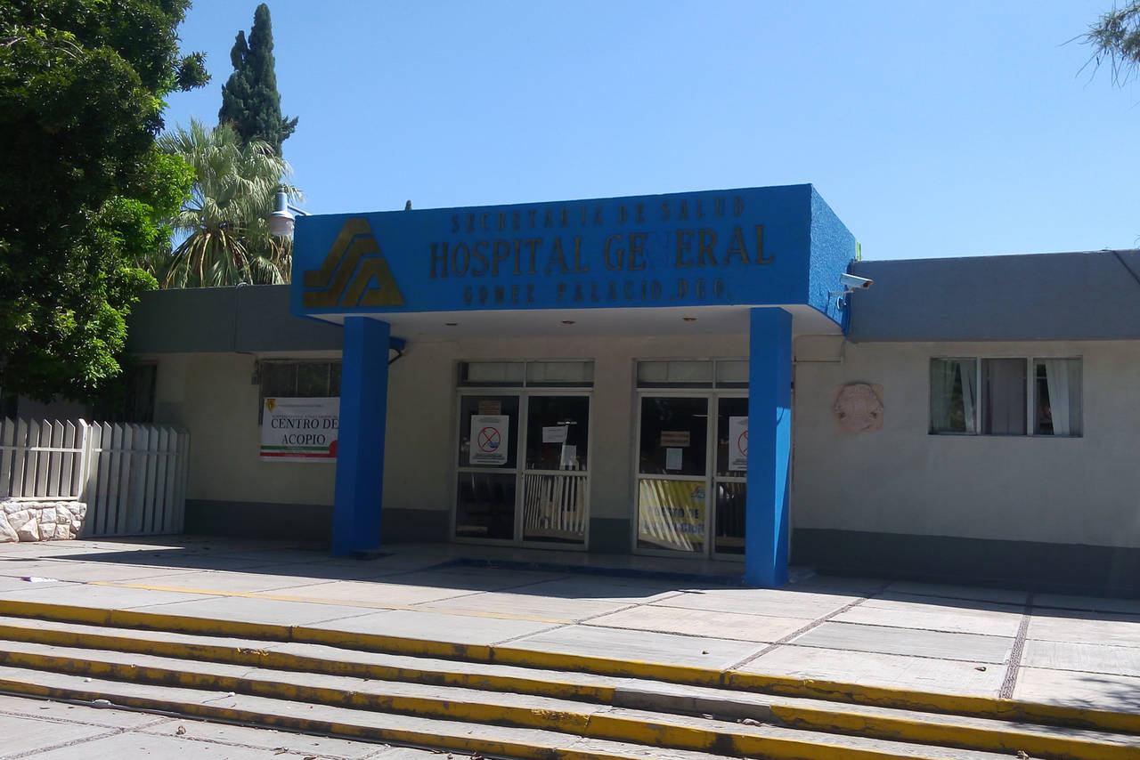 Atención. El joven murió en las instalaciones del Hospital General del municipio de  Gómez Palacio. (ARCHIVO) 