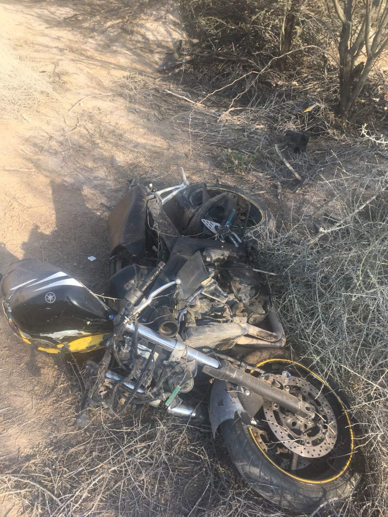 Motociclista muere tras accidente en Matamoros