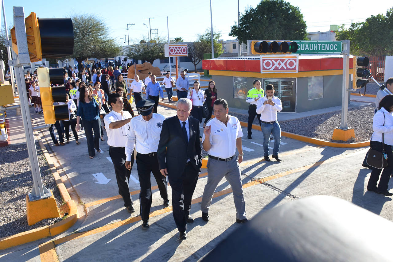 Recorrido. Reabren el Centro Infantil de Educación Vial que seguirá a cargo del Club Rotario de Torreón. (FERNANDO COMPEÁN)