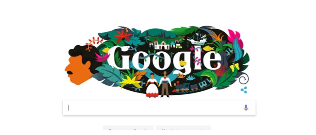 Google celebra 91 años de Gabriel García Márquez con doodle