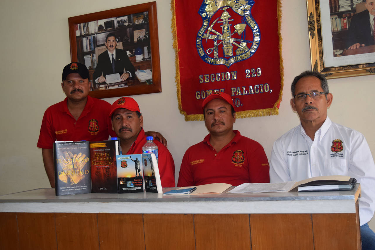 Defensa. Los dirigentes sindicales reiteraron su apoyo a Gómez Urrutia. (EL SIGLO DE TORREÓN)