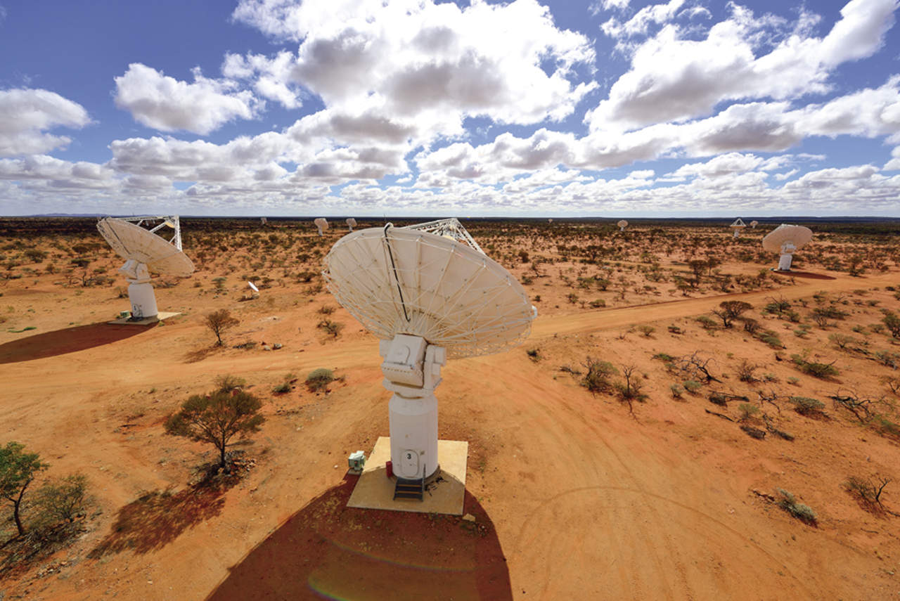 Telescopio ASKAP, en Australia. Foto: CSIRO