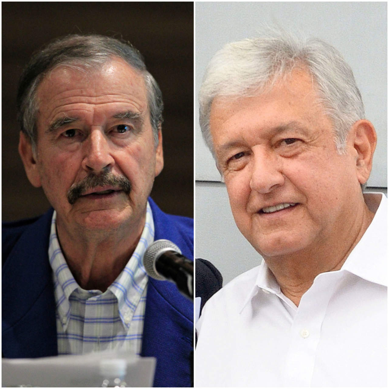 El ex presidente Vicente Fox reiteró que a Andrés Manuel López Obrador, candidato presidencial de Movimiento Regeneración Nacional (Morena), 'le valen m...' las instituciones. (ARCHIVO)
