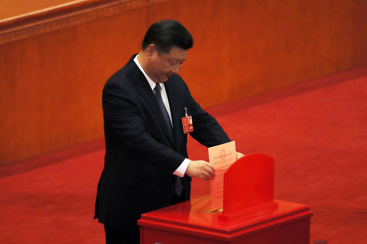 Sin problemas. El líder chino Xi Jinping permanecerá en el poder por tiempo indefinido. (AP)