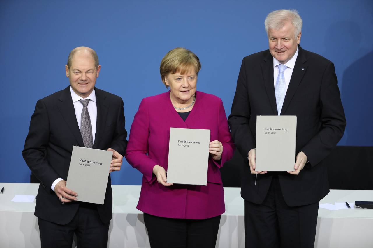 Unidos. Los tres partidos gobernarán Alemania durante los próximos cuatro años. (EFE)