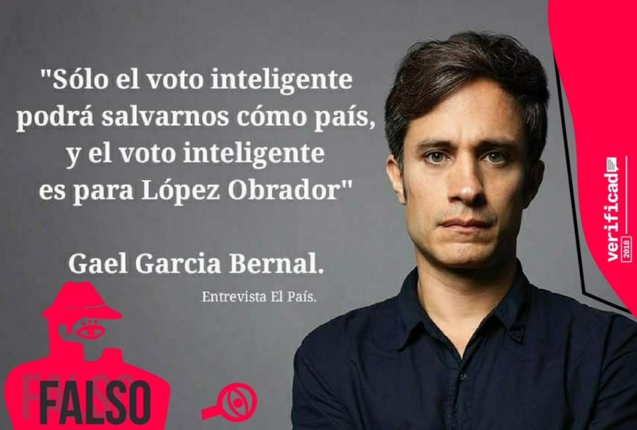 Gael García no dijo que 'el voto inteligente' debe ser para AMLO