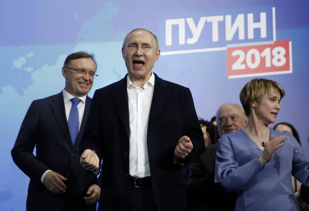 Celebra. Putin recibió más del 90 por ciento de los votos en cinco regiones o repúblicas, entre ellas Crimea, que celebraba ayer el cuarto aniversario de la anexión rusa.