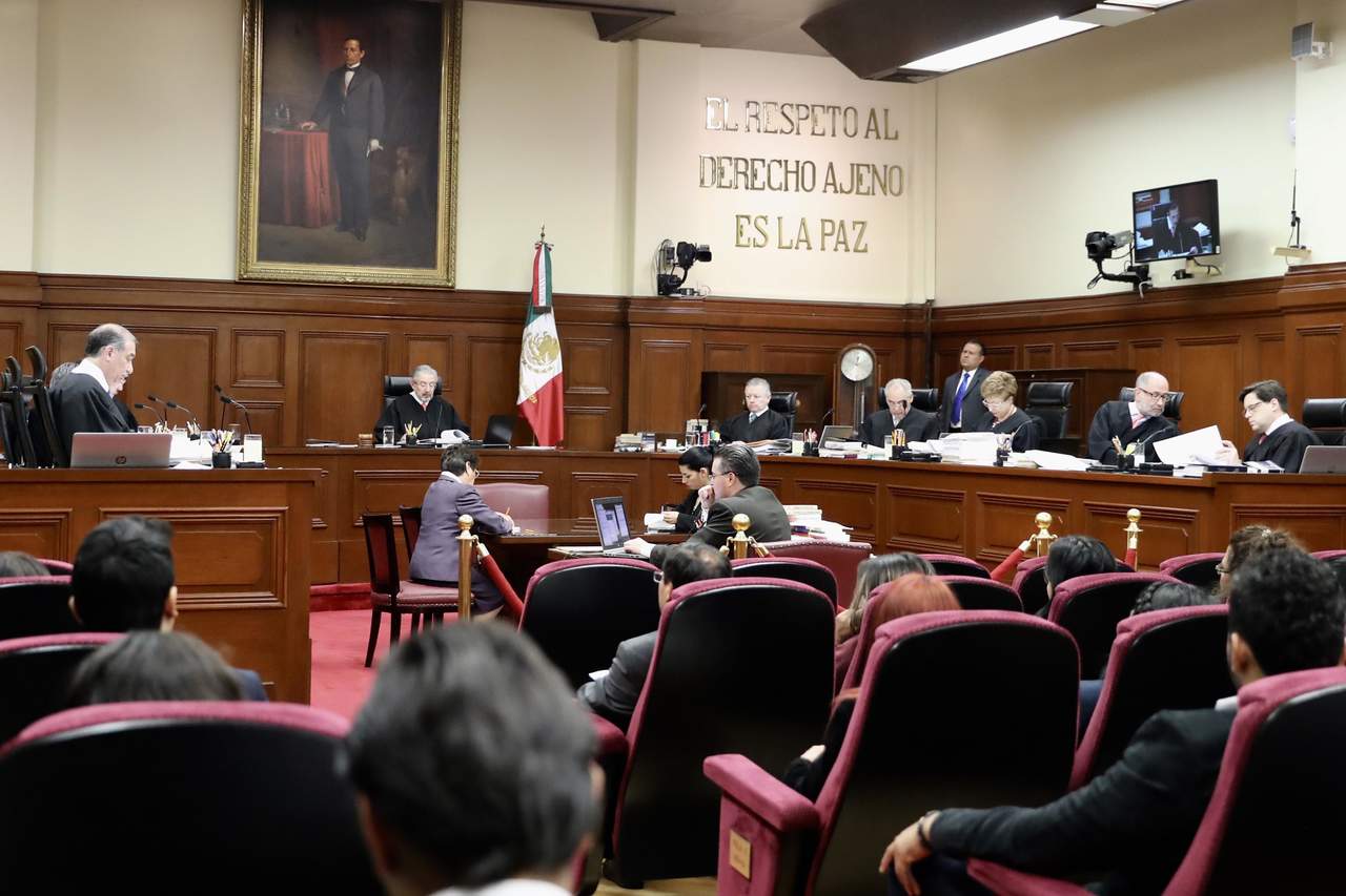Durante la sesión de este martes, el pleno del Alto Tribunal avaló por seis votos a favor y cinco en contra el Artículo 155 del Código Nacional de Procedimientos Penales. (ARCHIVO)