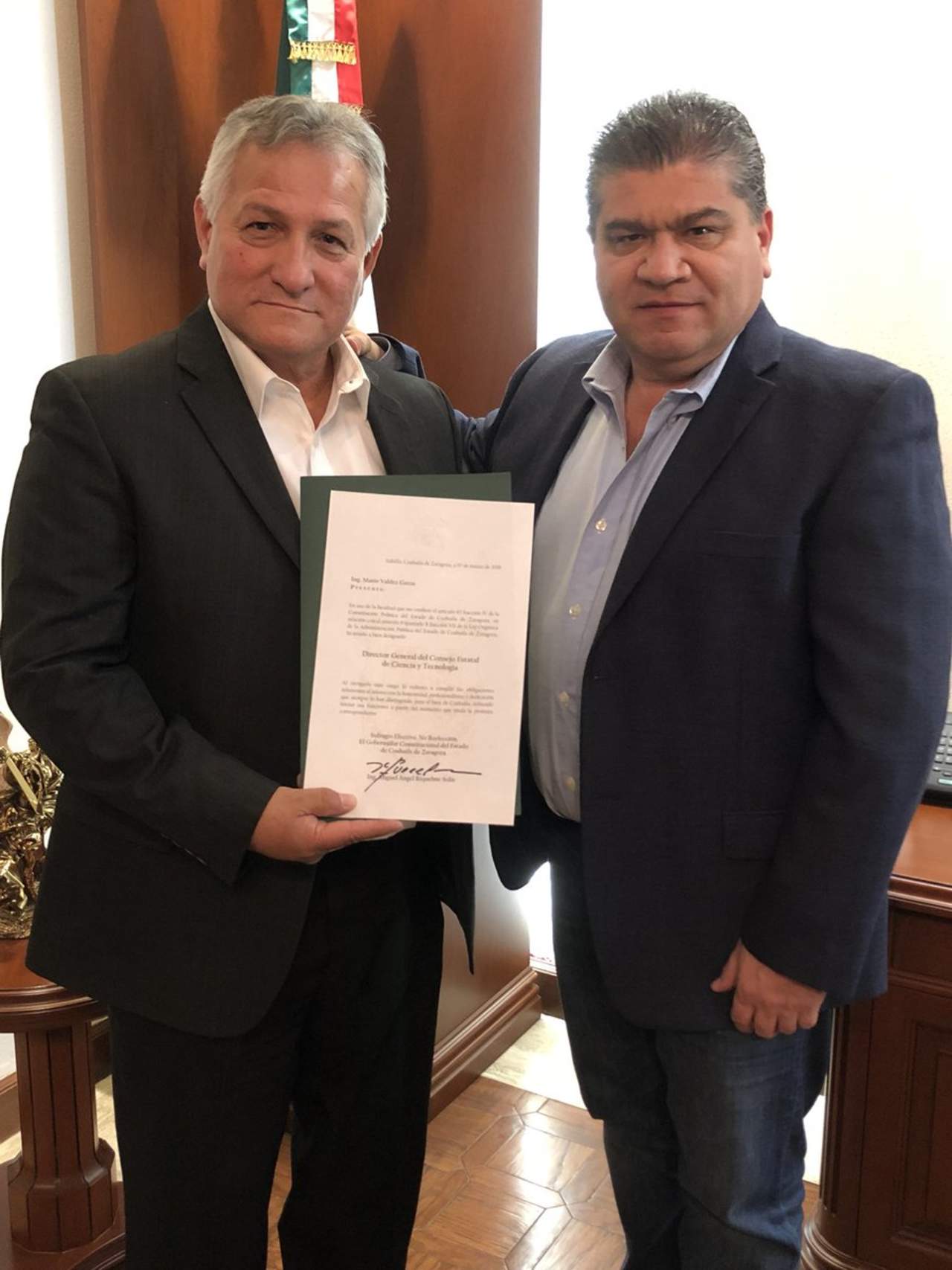 Anteriormente Valdés Garza fungió como quinto regidor durante la administración municipal de Torreón en la gestión de Riquelme Solís como alcalde, y formó parte de la comisión de Educación, Arte y Cultura. (TWITTER)