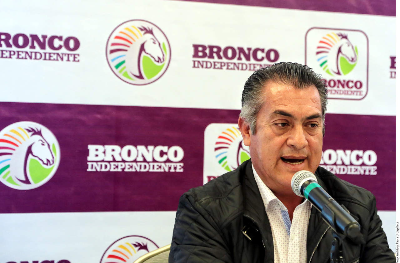 Finanzas. El aspirante presidencial independiente Jaime Rodríguez “El Bronco” no ha salido de una cuando ya entró a otra. (AGENCIA REFORMA)
