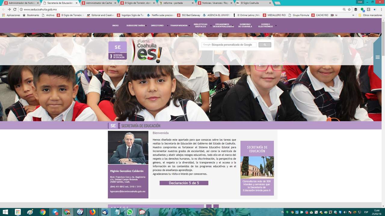 La ficha se puede obtener en la página www.seducoahuila.gob.mx para el ciclo escolar 2018-2019. (ESPECIAL) 
