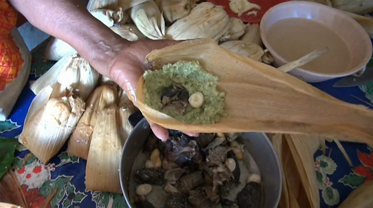 Los tamales de iguana son un platillo ancestral de Juchitán, en el sureño estado mexicano de Oaxaca, y muy típico del menú de Semana Santa, durante la que se consumen al día unos 500 ejemplares, explicó un ambientalista a Efe. (EFE)