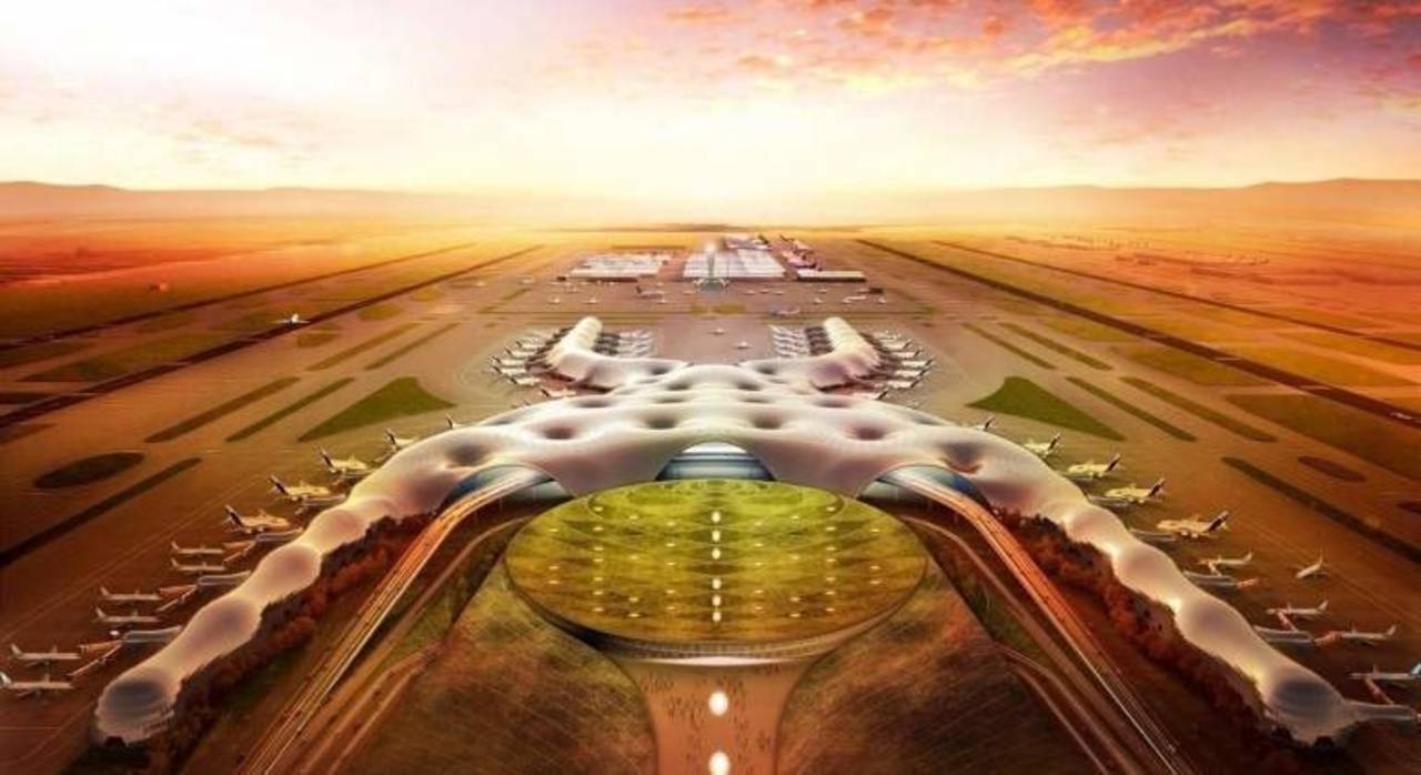 Impulso. En la imagen se observa la maqueta del nuevo aeropuerto en donde cuatro Afore invirtieron.  (ARCHIVO)