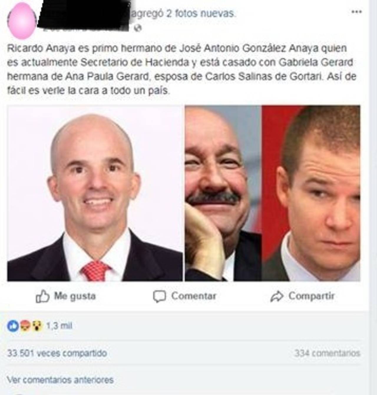 Publicación. Ha sido compartida 33 mil 501 veces. (FACEBOOK)