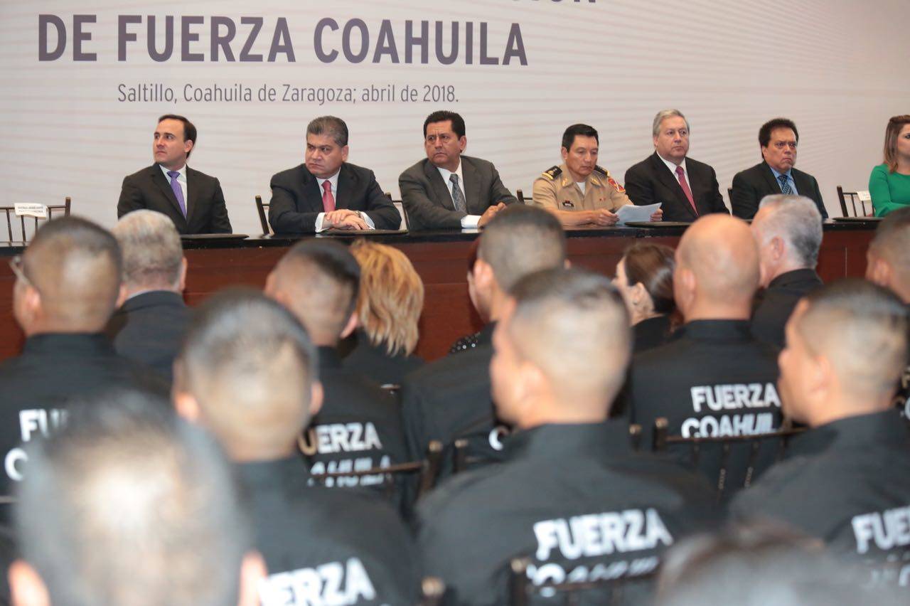 Evento. Ceremonia de la Cuarta Generación de Fuerza Coahuila.