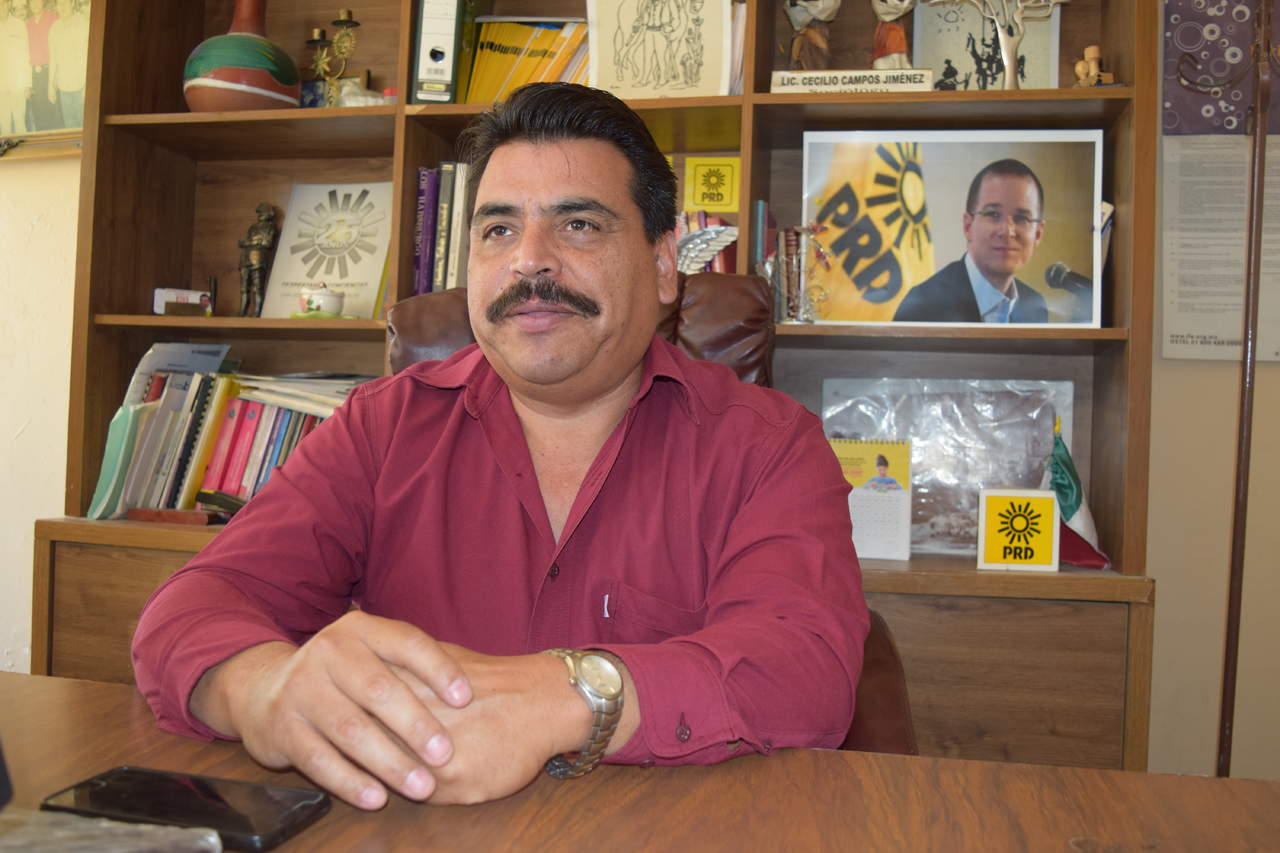 El presidente del PRD en Gómez Palacio, Cecilio Campos Jiménez consideró que los consejeros del IEPC actuaron de manera ilegal. (EL SIGLO DE TORREÓN)