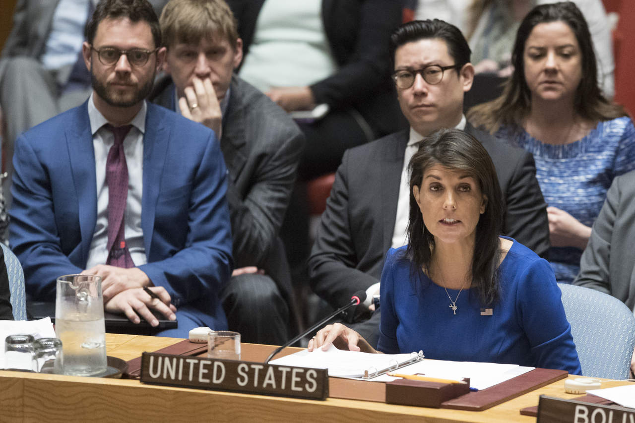 La declaración de Haley ante la ONU fue considerada por analistas como una advertencia de Washington y sus aliados a Siria de que podrían lanzar nuevos ataques. (AP)