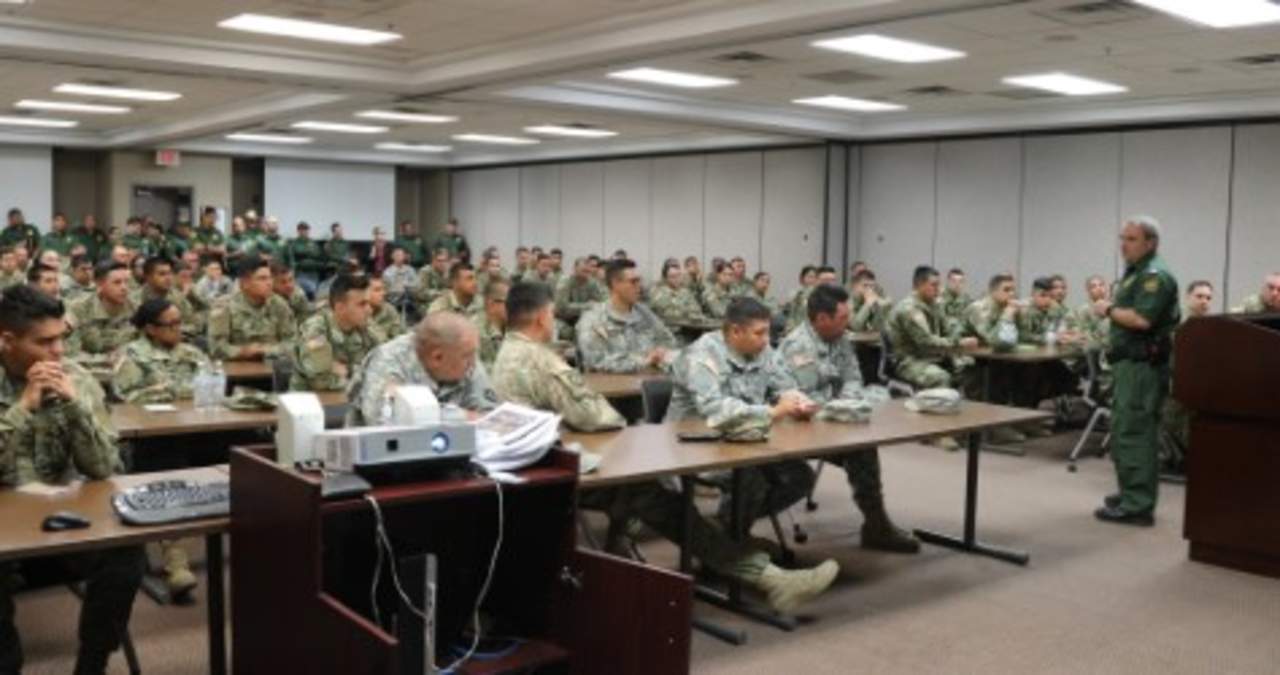 La Patrulla Fronteriza le dio la bienvenida a los elementos de la Guardia Nacional. (ESPECIAL) 