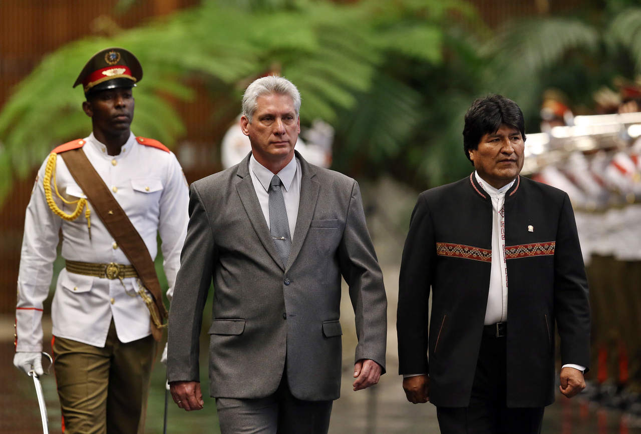 Nuevo presidente de Cuba se reúne con Evo Morales en La Habana