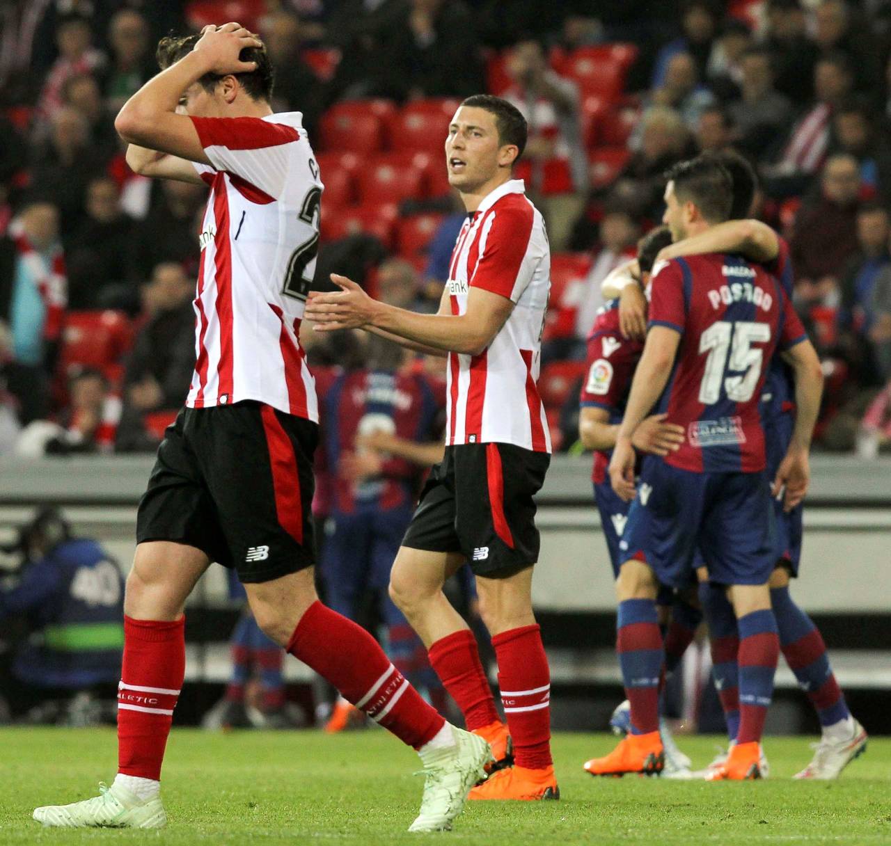 Athletic de Bilbao no ha ganado en tres partidos seguidos. Levante vence al Athletic y se aleja del descenso