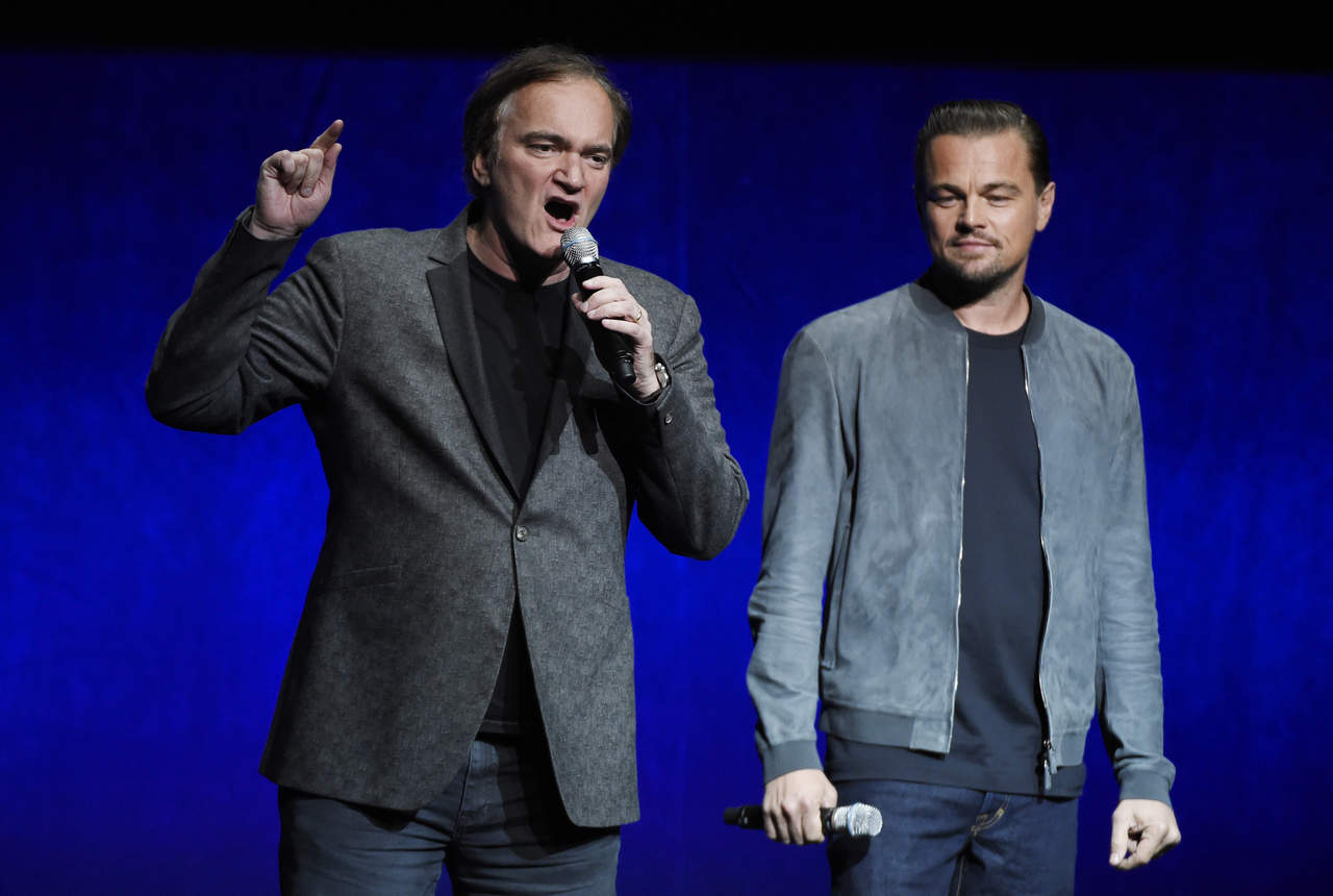 Tarantino y DiCaprio hablaron sobre el filme Once Upon a Time in Hollywood. (AP)