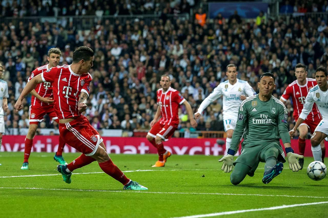 James Rodríguez anotó el segundo gol para el Bayern Múnich. (EFE)