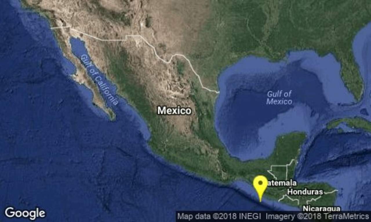 Se registró un sismo de 4.7 de magnitud en Ciudad Hidalgo, Chiapas, a las 06:09 horas de este viernes. (TWITTER)