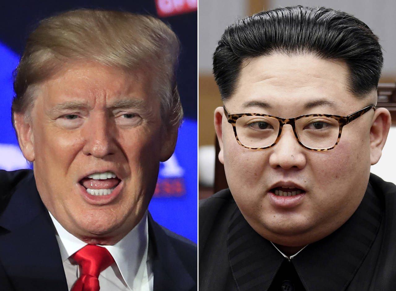 Mesa. Aumentan las expectativas y la tensión por el próximo encuentro entre Trump y Kim Jong-un. (AP)