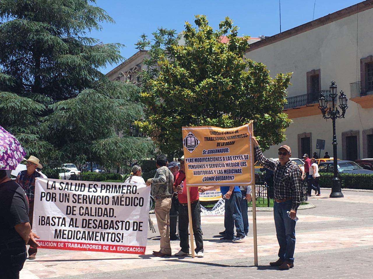 Las manifestaciones se registraron hoy en Saltillo. (EL SIGLO COAHUILA) 