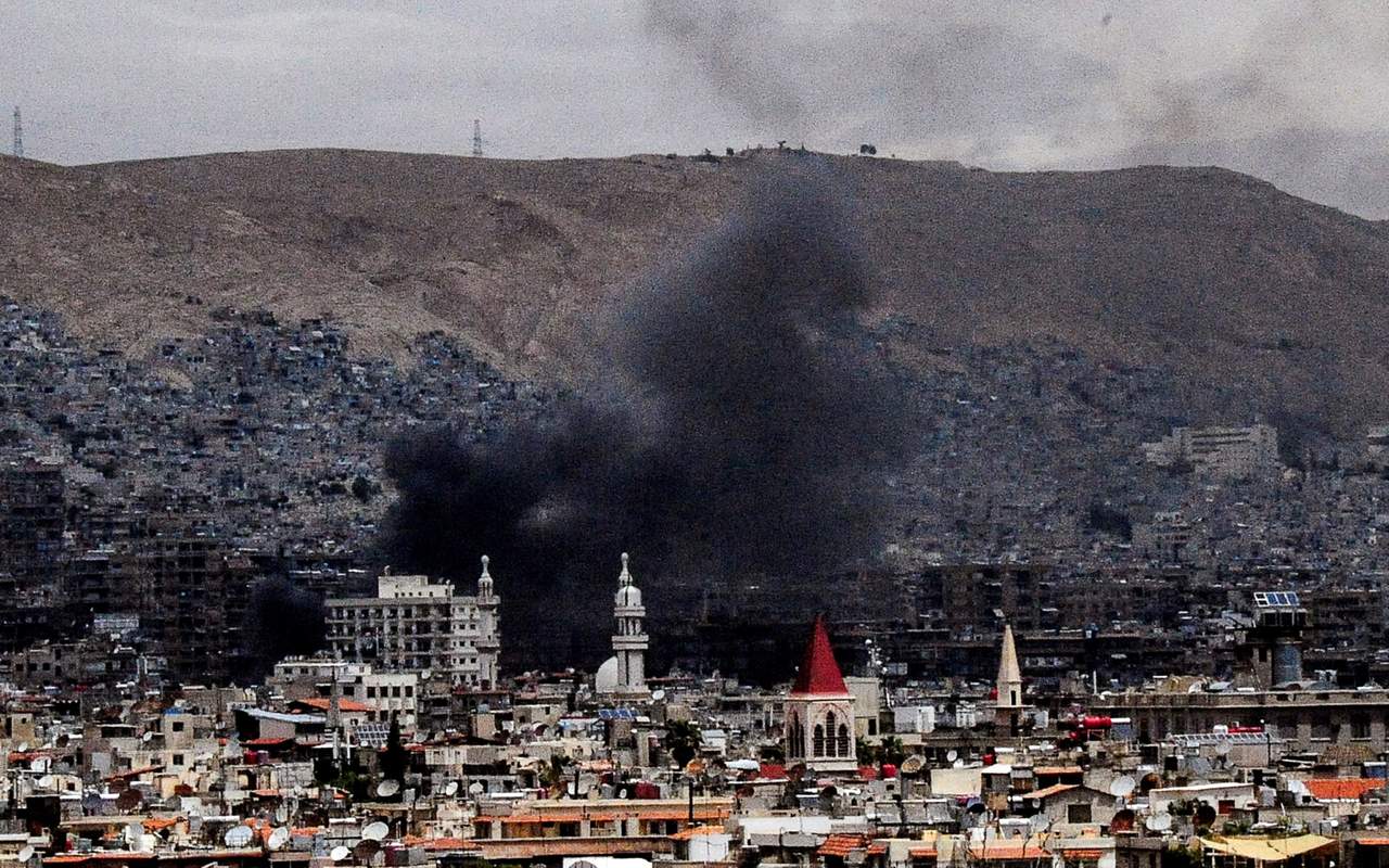 El ataque afectó a la zona de la Torre de Damasco y a la Plaza Maysat de la capital. (EFE)