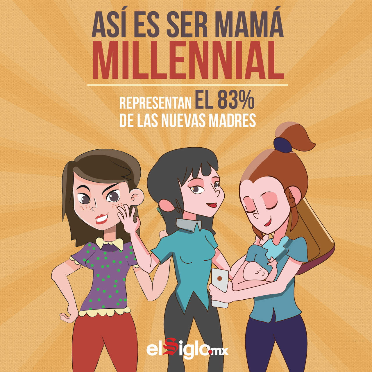 Así son las madres millennials