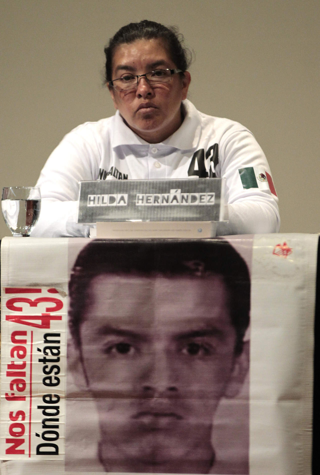 Hilda, representante de los 43 estudiantes normalistas de Ayotzinapa, expresó que 'es muy difícil decir el dolor que tenemos como madres'. (ARCHIVO)