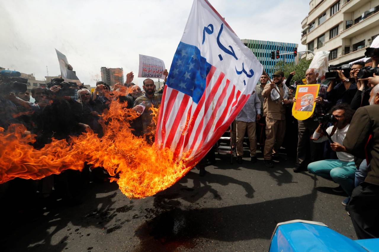 Acciones. Protestas en Gaza contra Israel y sus acciones en el conflicto nuclear entre Estados Unidos e Irán. 