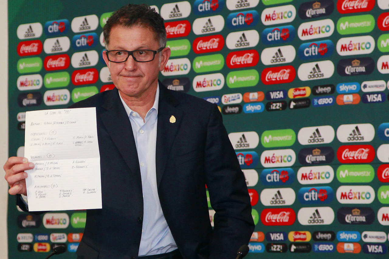 El técnico colombiano Juan Carlos Osorio dio a conocer la lista preliminar de jugadores que integrarán la Selección Nacional de México. (Jam Media)