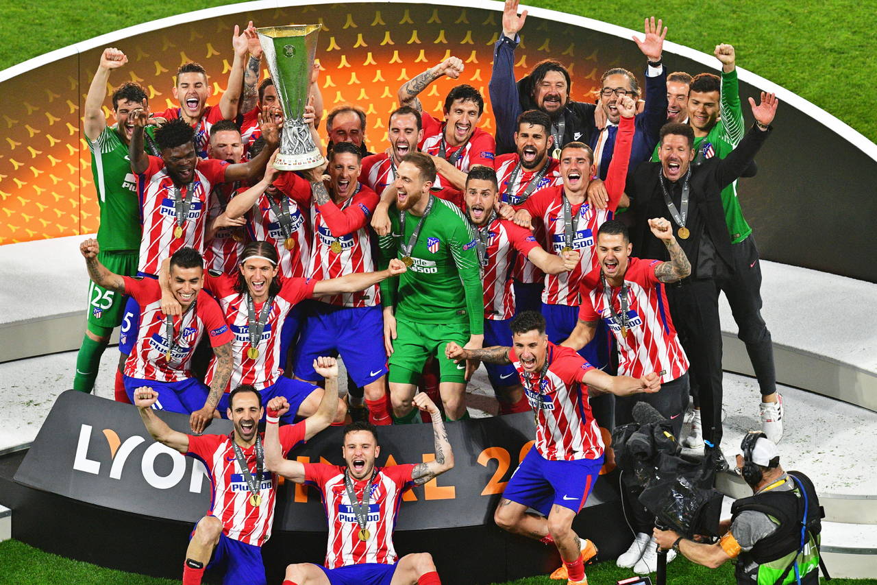 El Atlético de Madrid conquistó su tercera Liga de Europa tres vencer 3-0 al Marsella. (EFE)