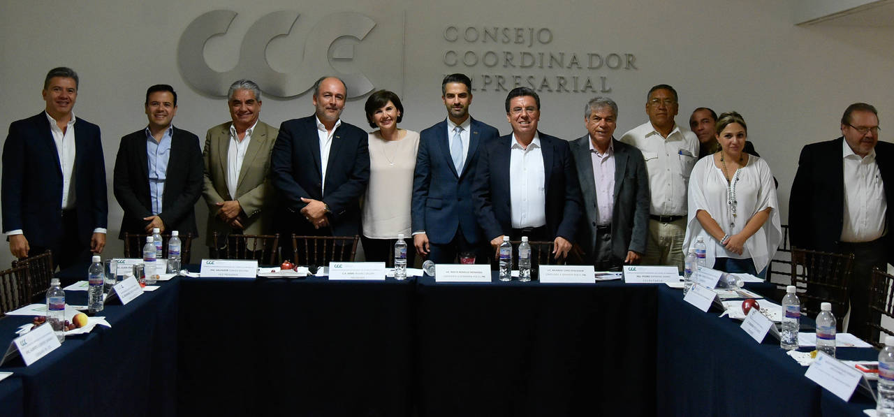 Reunión. Rocío Rebollo se reunió con representantes del Consejo Coordinador Empresarial. (CORTESÍA)