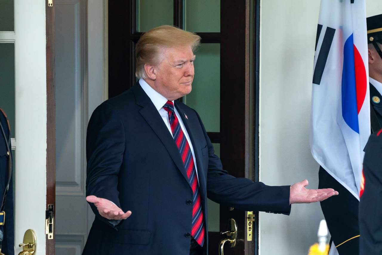 'Puede que no salga adelante lo del 12 de junio', dijo Trump en declaraciones a los periodistas al recibir en la Casa Blanca al presidente surcoreano. (EFE)
