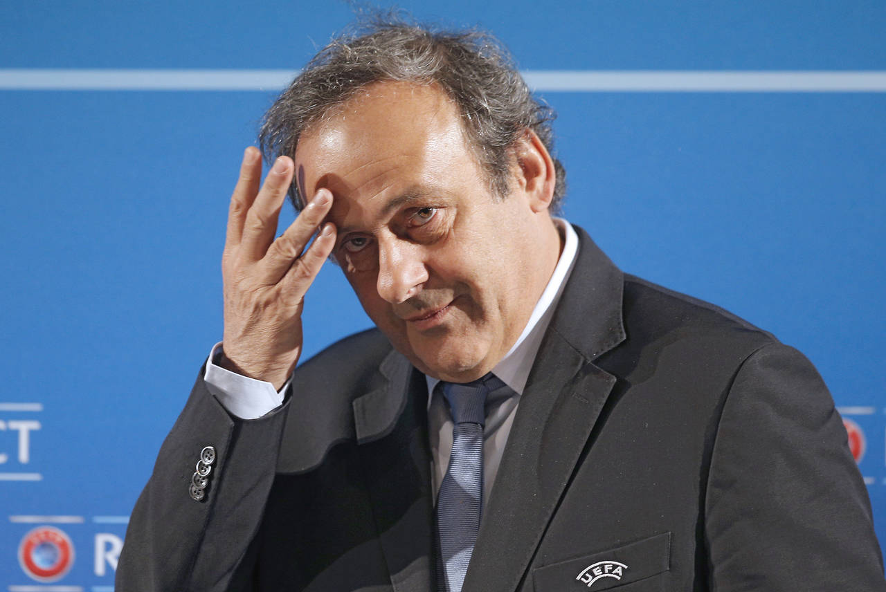 Michel Platini, cuando era presidente de la UEFA. (Archivo)