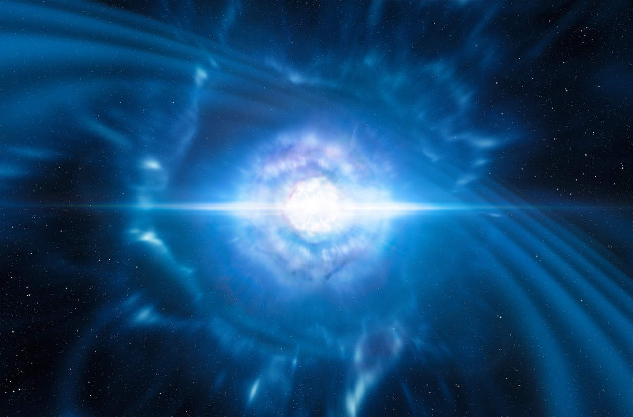 Astrónomos de la NASA descubrieron por primera vez una estrella de neutrones fuera de la Vía Láctea. (ARCHIVO)