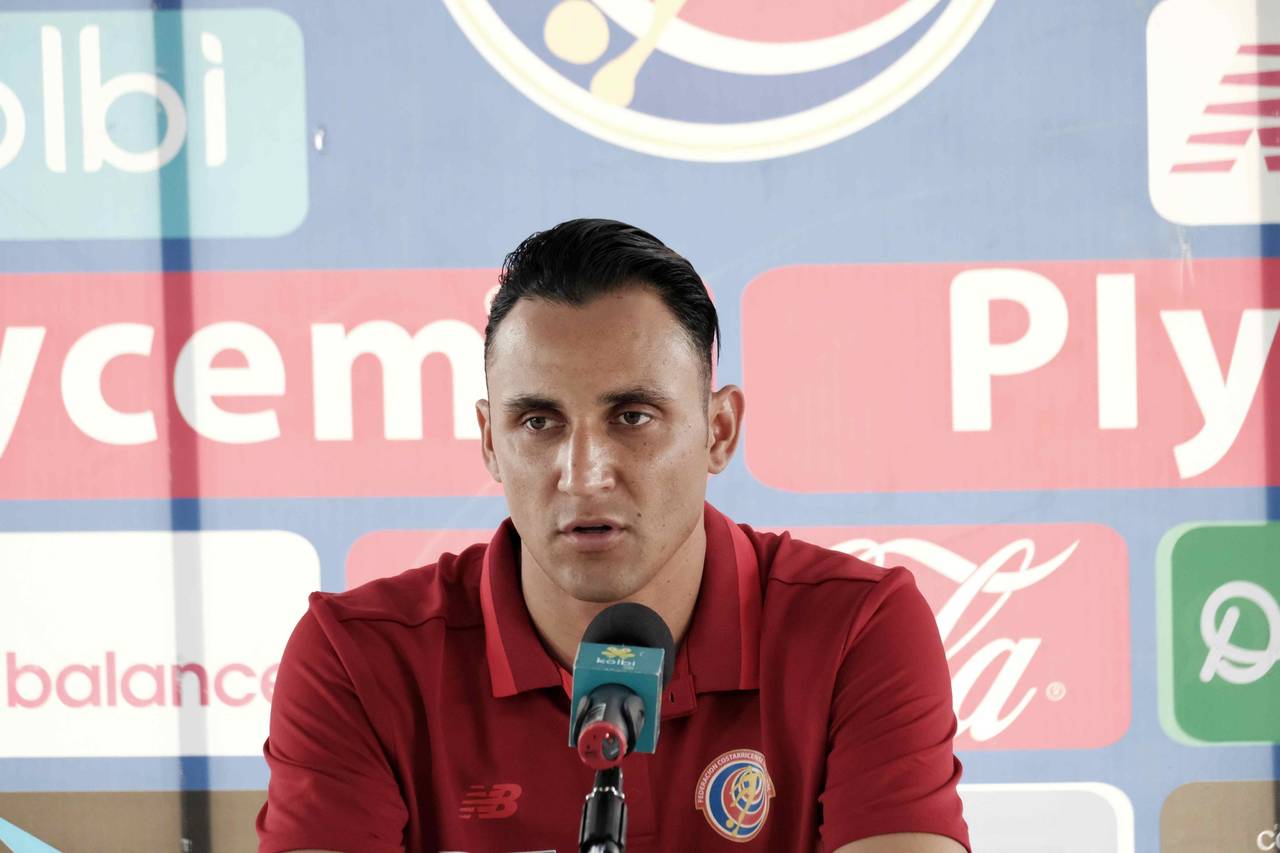 El portero del Madrid habló en rueda de prensa con Costa Rica.  (EFE)