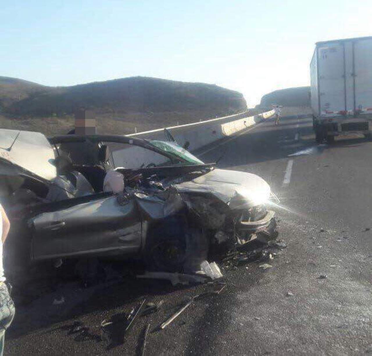 El accidente ocurrió en la autopista Gómez Palacio-Durango. (EL SIGLO DE TORREÓN) 
