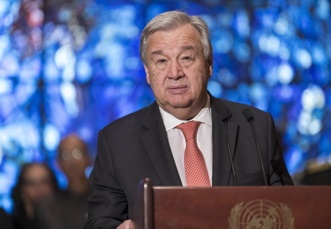 Apoyo. António Guterres aplaudió la declaración aprobada este martes por la OEA por Nicaragua. (EFE)