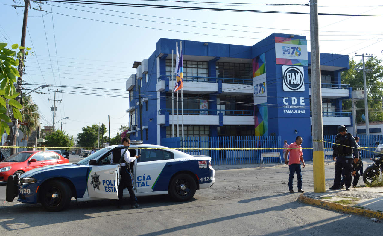 Las instalaciones del Comité Directivo Estatal (CDE) del Partido Acción Nacional (PAN) en Ciudad Victoria, Tamaulipas, fueron rafagueadas por hombres armados la madrugada de este jueves, informaron autoridades del estado. (EFE)