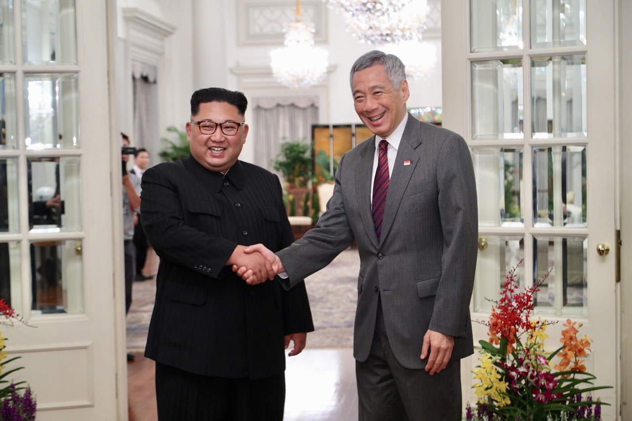 Kim se reunió con el primer ministro singapurense, Lee Hsien Loong. (EFE)

