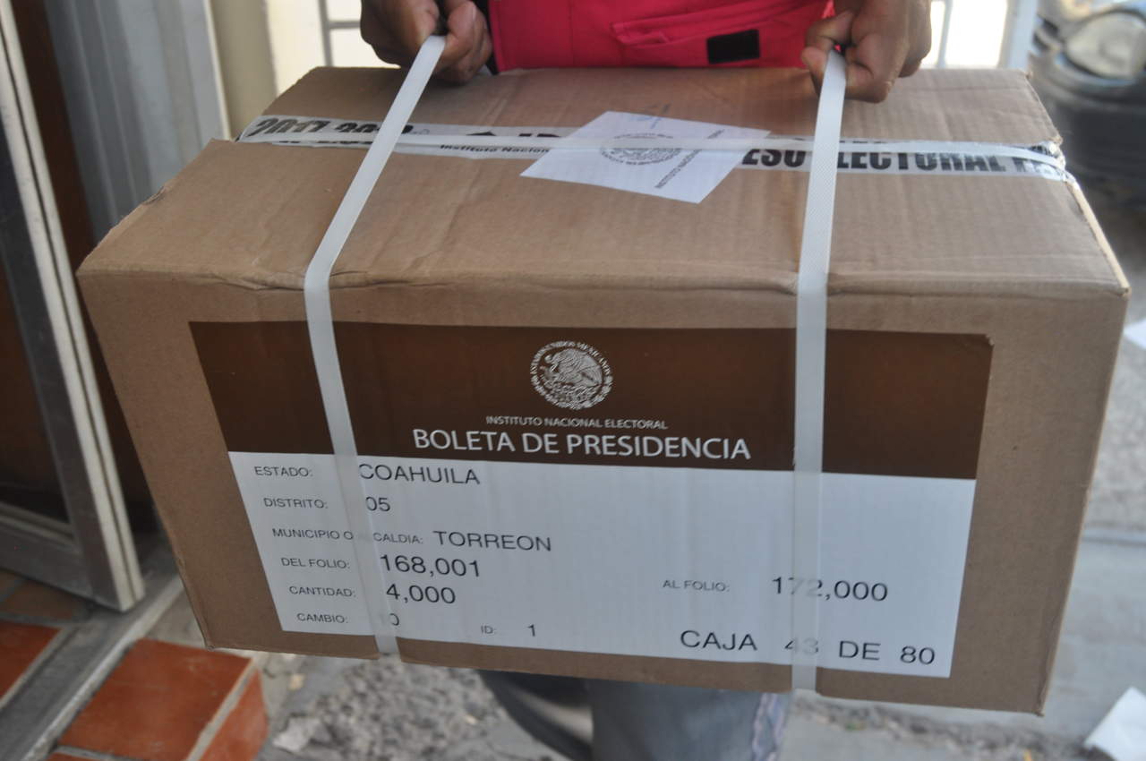 Lo que iniciará esta semana será el agrupamiento de los 477 paquetes electorales, que corresponde al mismo número de casillas que se instalarán el próximo 1 de julio para la Jornada Electoral. (ARCHIVO)